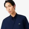 Poplin shirt met korte mouwen en normale pasvorm