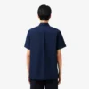 Poplin shirt met korte mouwen en normale pasvorm