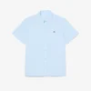 Poplin shirt met korte mouwen en normale pasvorm