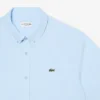 Poplin shirt met korte mouwen en normale pasvorm