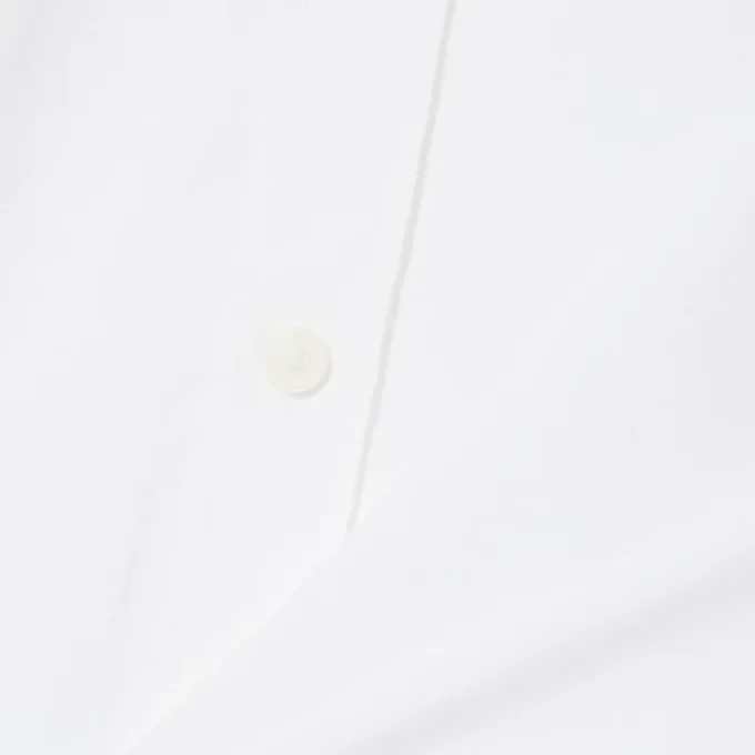 Poplin shirt met korte mouwen en normale pasvorm