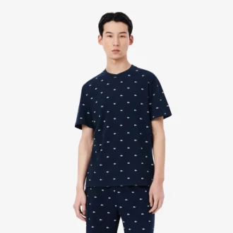 Pyjamatop met krokodillenprint voor heren