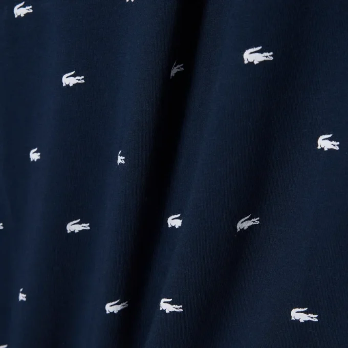 Pyjamatop met krokodillenprint voor heren