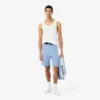 Recht gesneden fleece loungeshorts