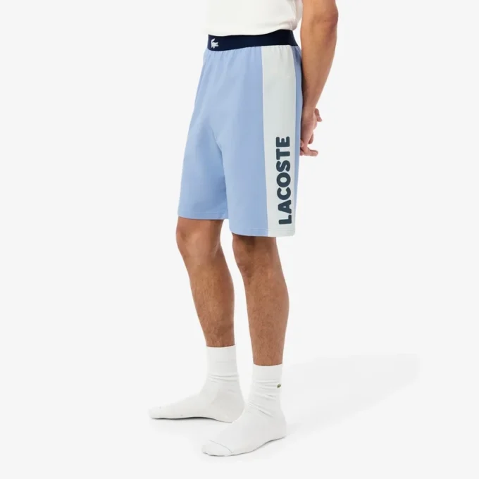 Recht gesneden fleece loungeshorts
