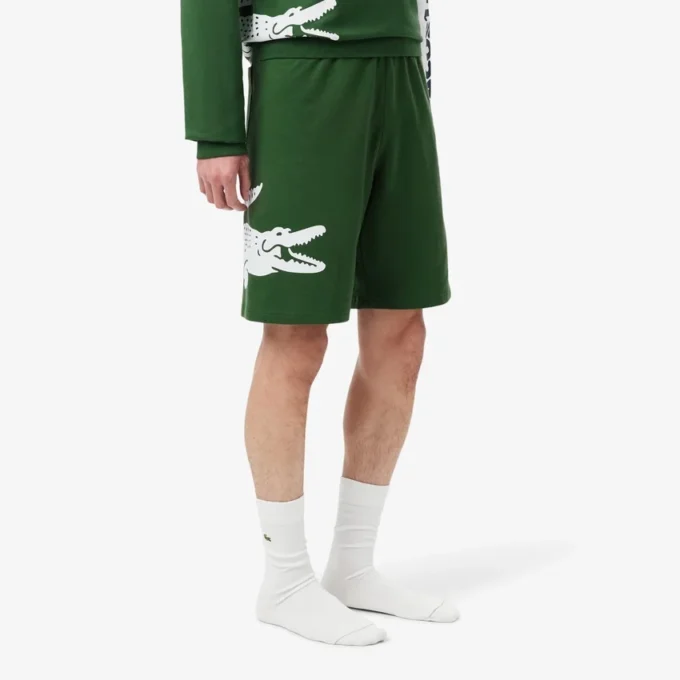 Recht gesneden fleece loungeshorts