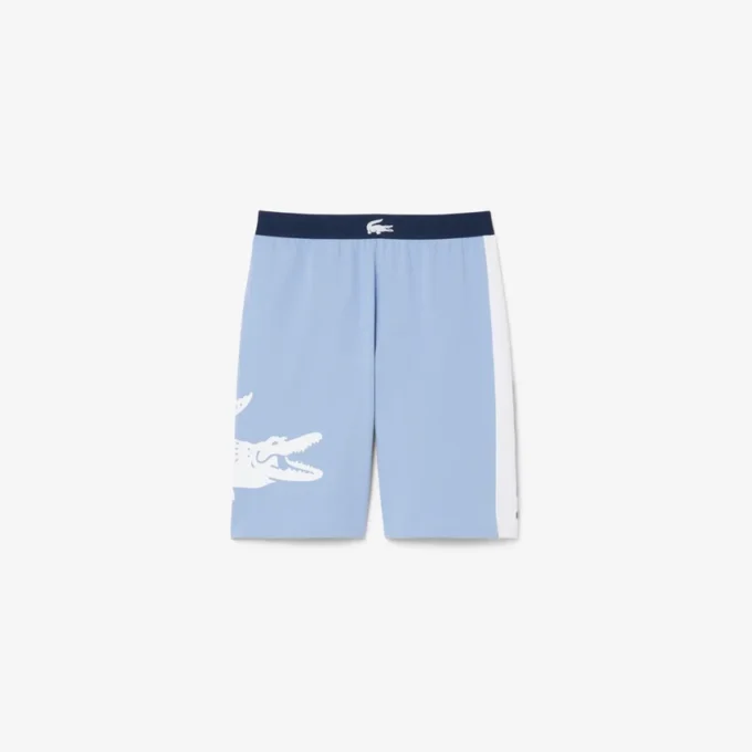 Recht gesneden fleece loungeshorts