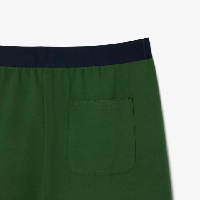 Recht gesneden fleece loungeshorts