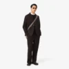 Rechte gestreepte katoenen pantalon