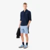 Regular fit fleece-short met kleurblokken