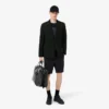 Regular fit fleece-short met kleurblokken