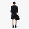 Regular fit fleece-short met kleurblokken