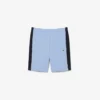 Regular fit fleece-short met kleurblokken
