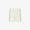 Regular fit fleece-short met kleurblokken