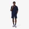 Regular Fit fleece-short met logo-streep