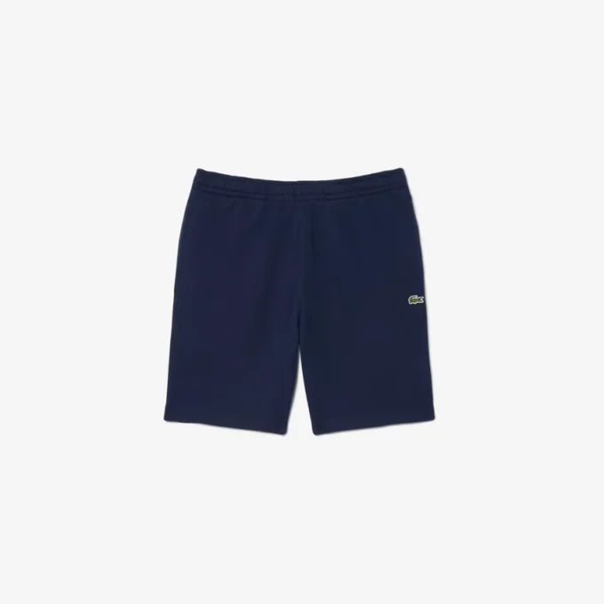 Regular Fit fleece-short met logo-streep