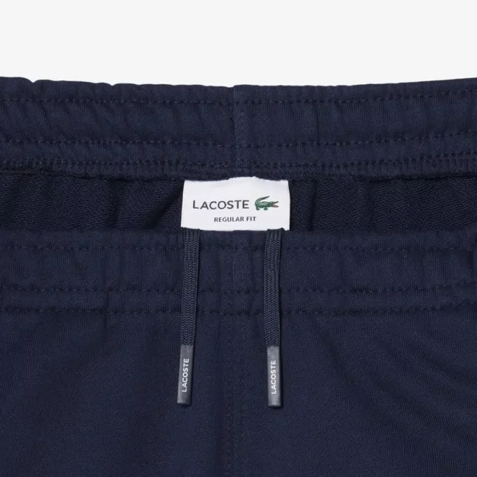 Regular Fit fleece-short met logo-streep