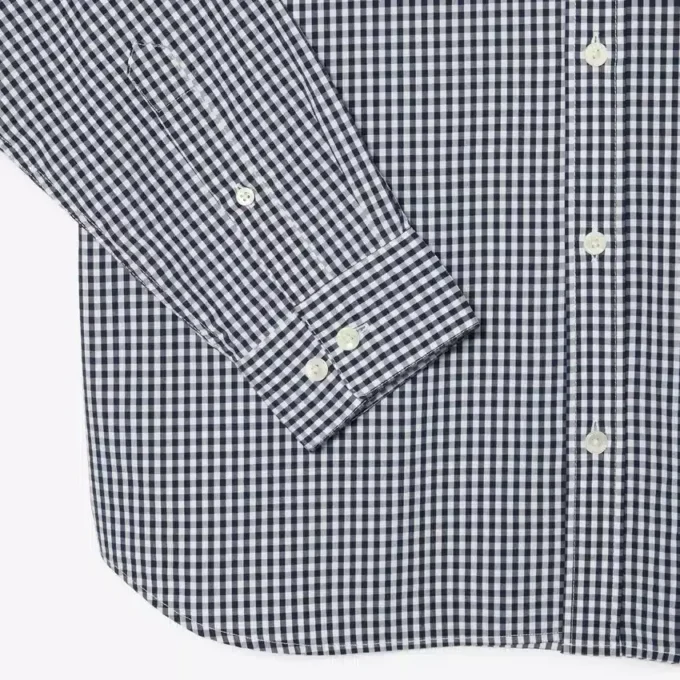 Regular Fit geruit popeline overhemd Regular Fit geruit popeline overhemd