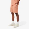 Regular fit gestreepte katoenen shorts