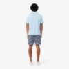 Regular fit gestreepte katoenen shorts