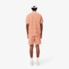 Regular fit gestreepte katoenen shorts