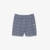 Regular fit gestreepte katoenen shorts