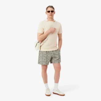 Regular Fit katoenen polo met kant