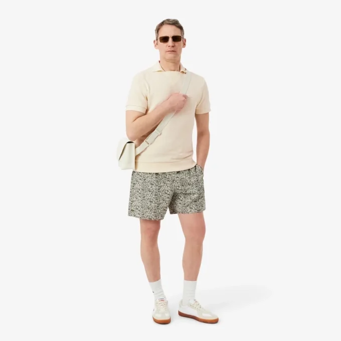 Regular Fit katoenen polo met kant