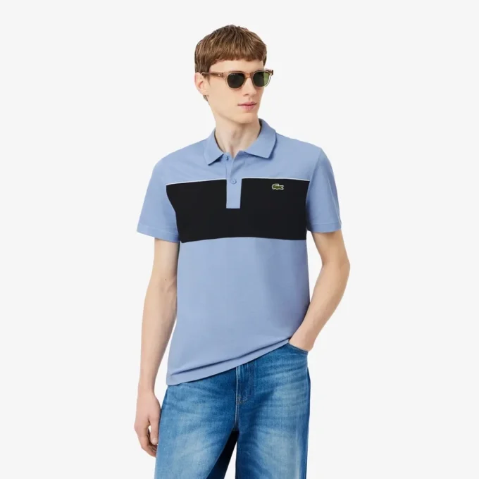 Regular fit Polo met kleurblokken