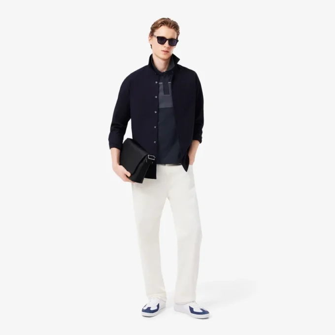 Regular fit Polo met kleurblokken