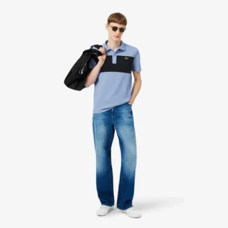 Regular fit Polo met kleurblokken