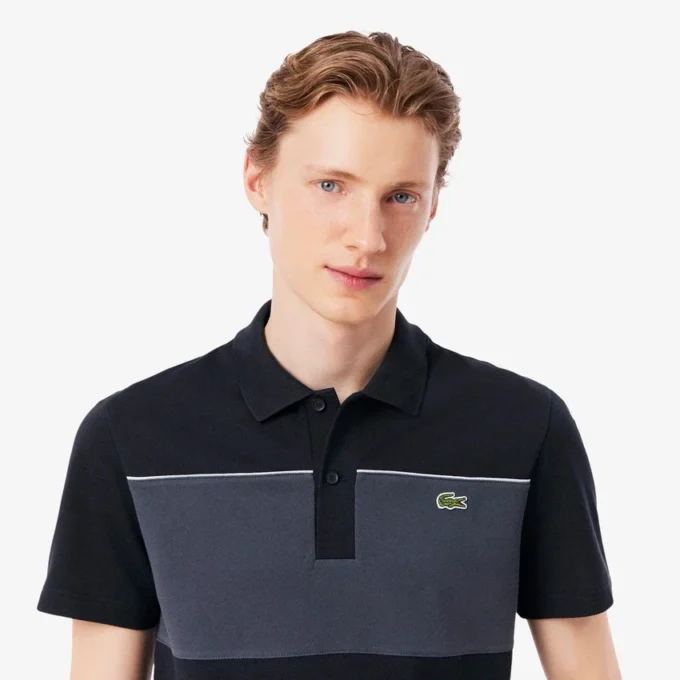 Regular fit Polo met kleurblokken