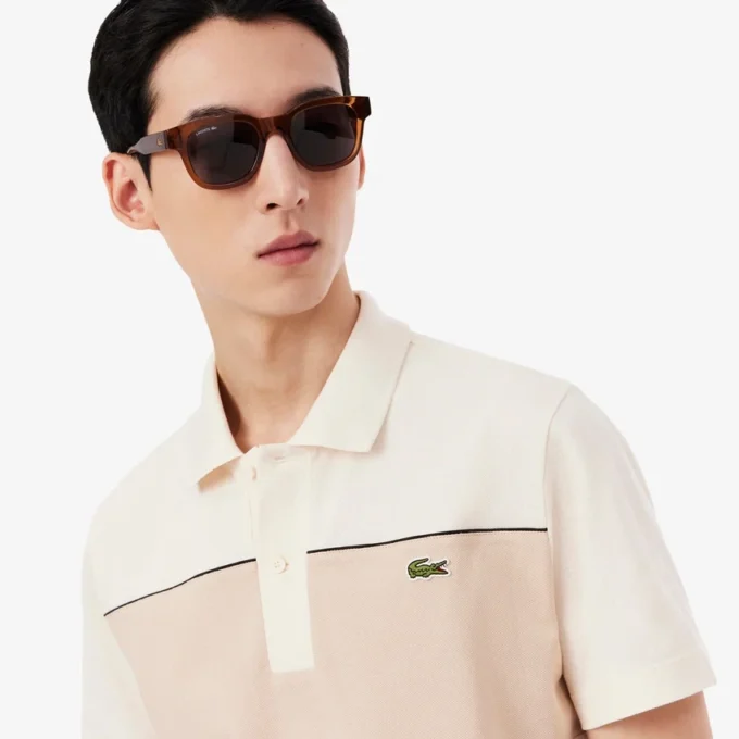 Regular fit Polo met kleurblokken