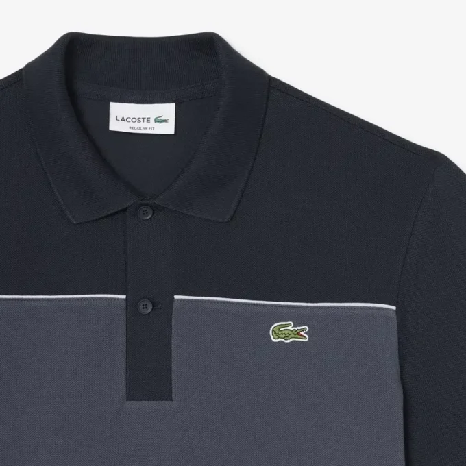 Regular fit Polo met kleurblokken