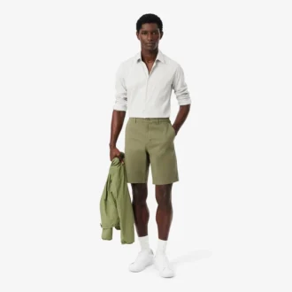 Regular Fit stretch katoenen chino bermuda
