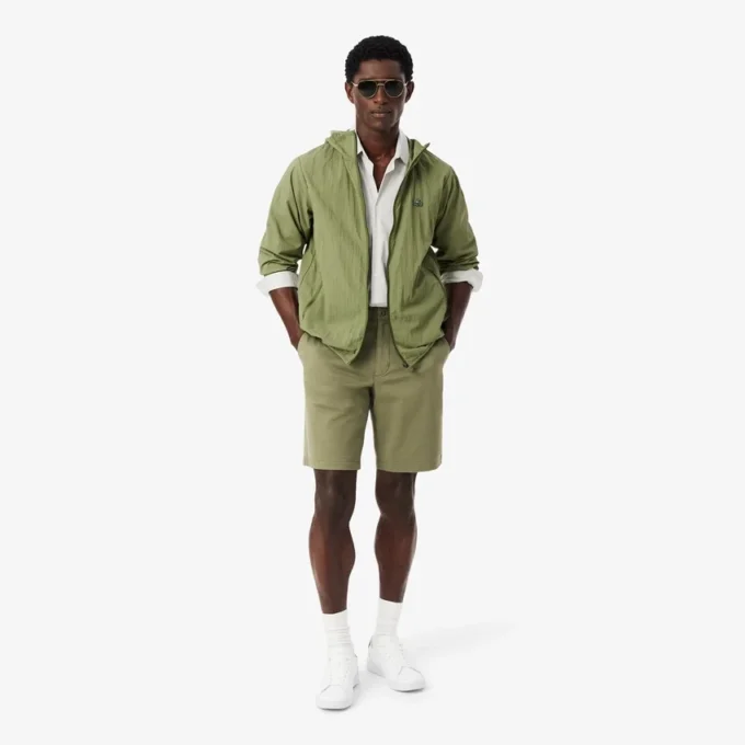Regular Fit stretch katoenen chino bermuda