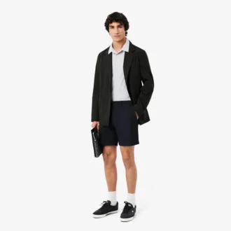 Regular Fit stretch katoenen chino bermuda