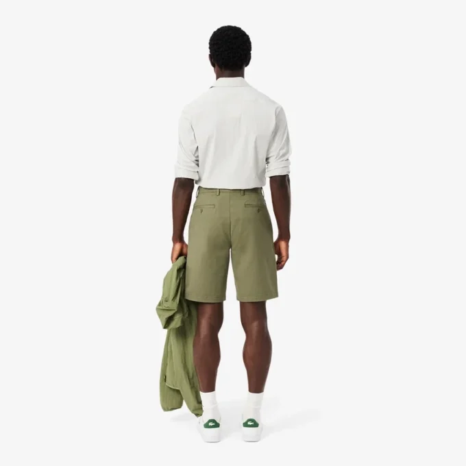 Regular Fit stretch katoenen chino bermuda