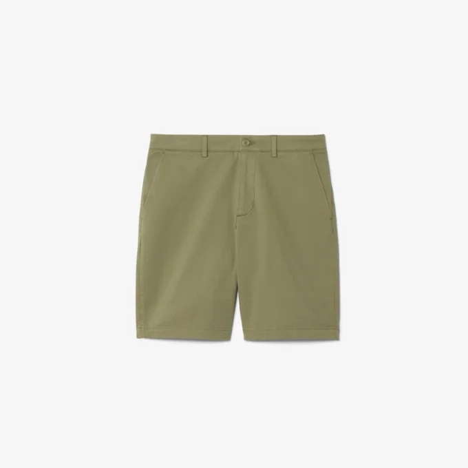 Regular Fit stretch katoenen chino bermuda