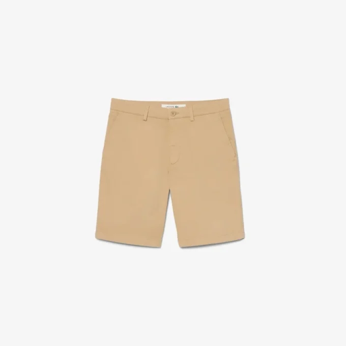 Regular Fit stretch katoenen chino bermuda