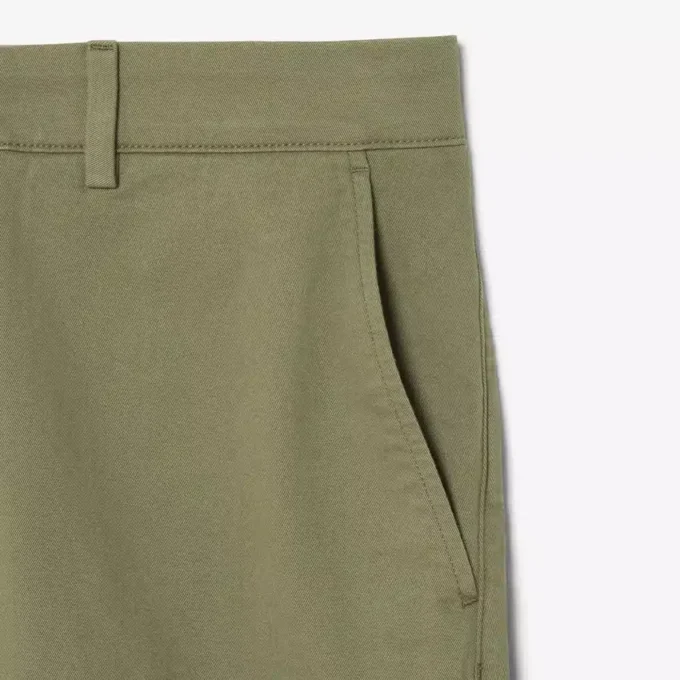 Regular Fit stretch katoenen chino bermuda