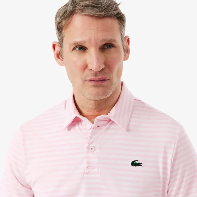 Regular Fit Ultra Dry gestreept golfpolo