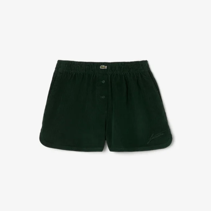 Relaxed fit corduroy short voor dames