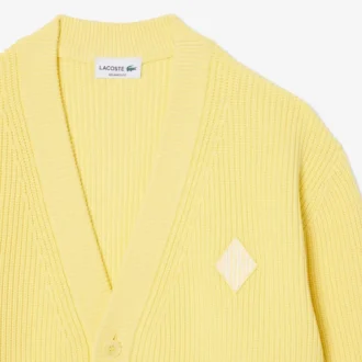 Relaxed fit geribbeld katoenen vest