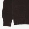Relaxed fit geribbeld katoenen vest