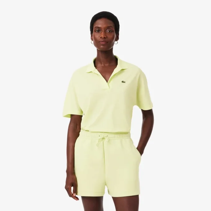 Relaxed fit piqué Polo voor dames
