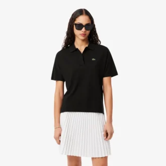 Relaxed fit piqué Polo voor dames