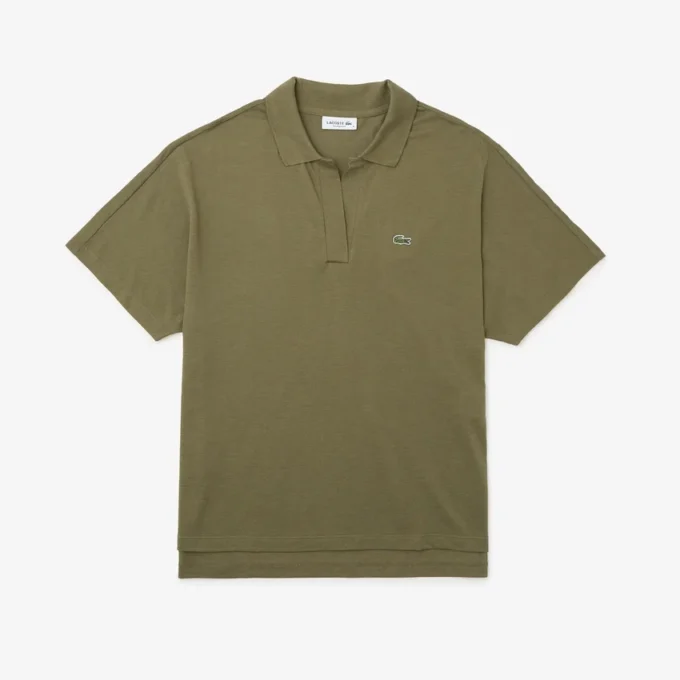 Relaxed fit piqué Polo voor dames
