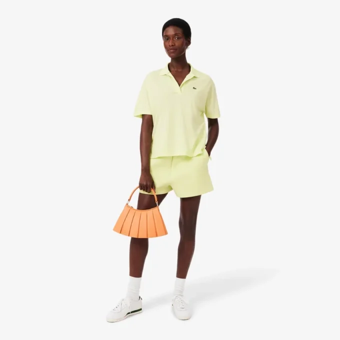 Relaxed fit piqué Polo voor dames