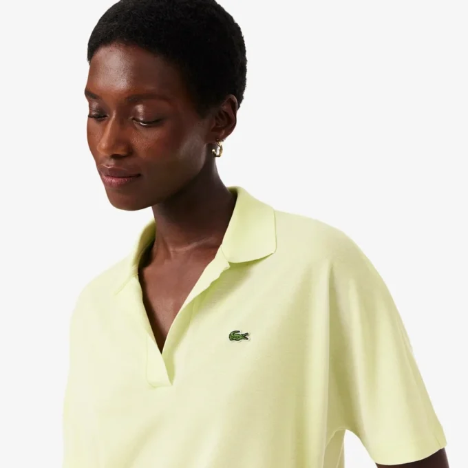Relaxed fit piqué Polo voor dames